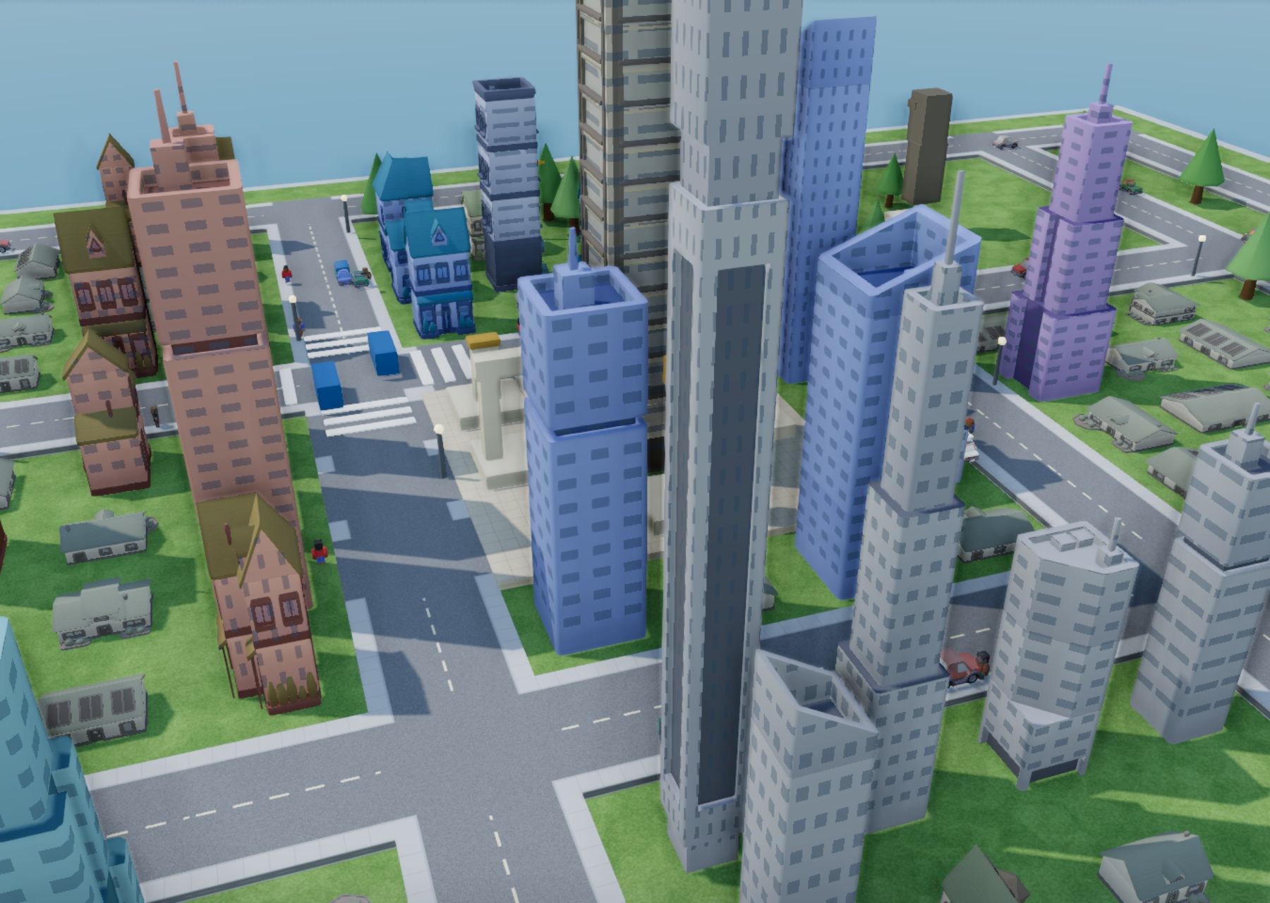 Les quartiers de la ville, un par section du site